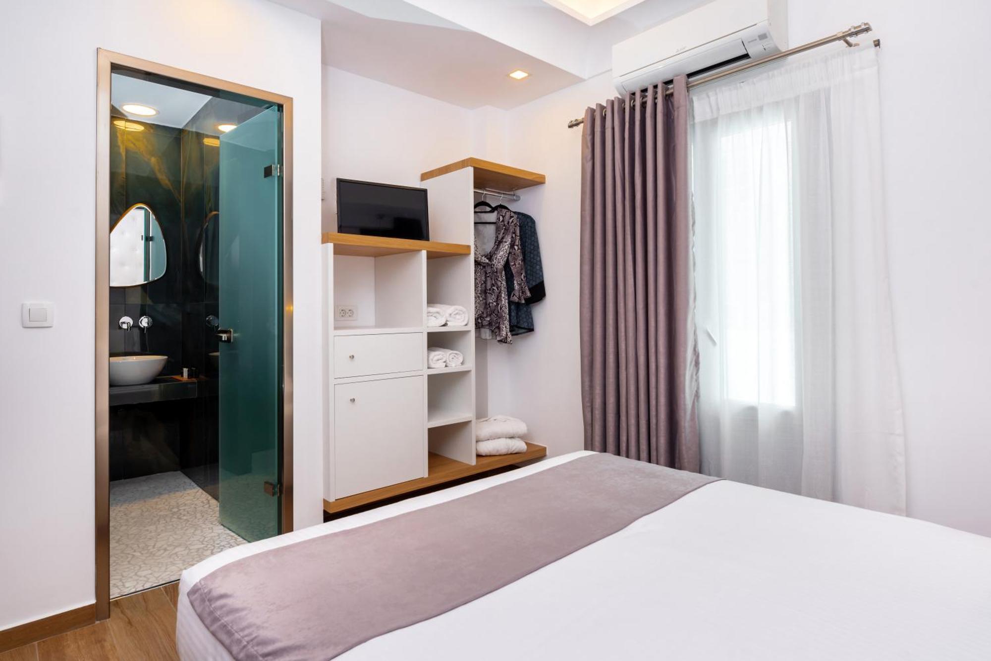 Deluxe Hotel Santorini ثيرا الغرفة الصورة